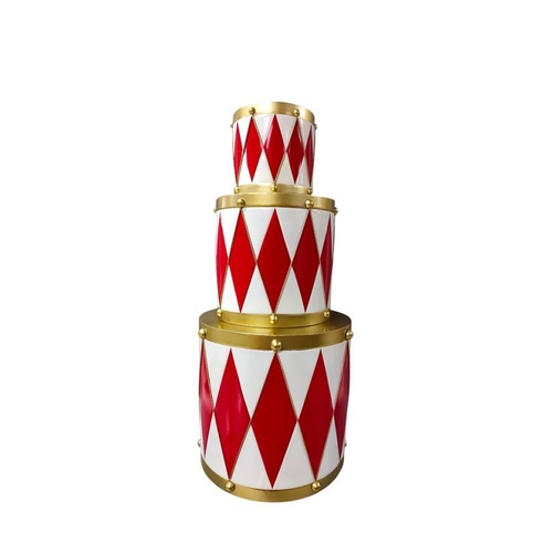 Drum Set in Red 3pc