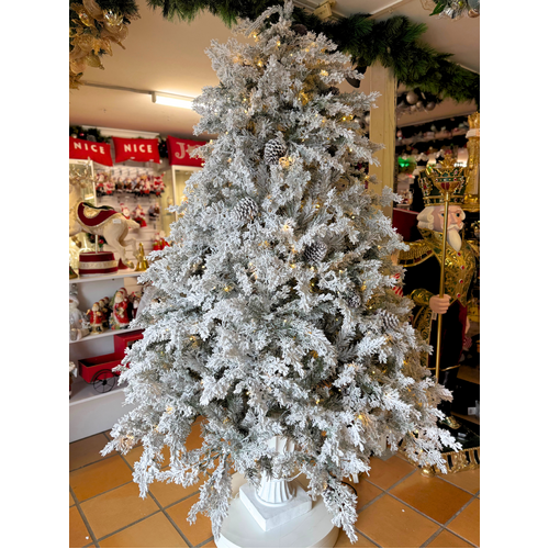 7.5ft Aurora Fir Pre-Lit Christmas Tree