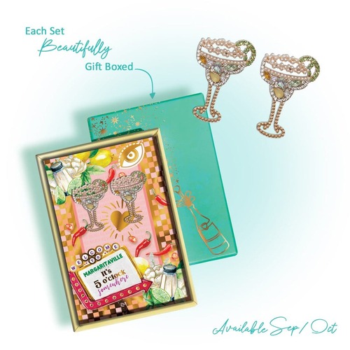 Margaritaville Glasses Earrings