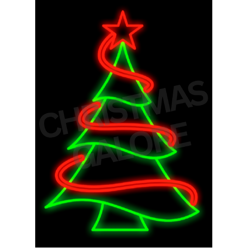 Green Tree with Red