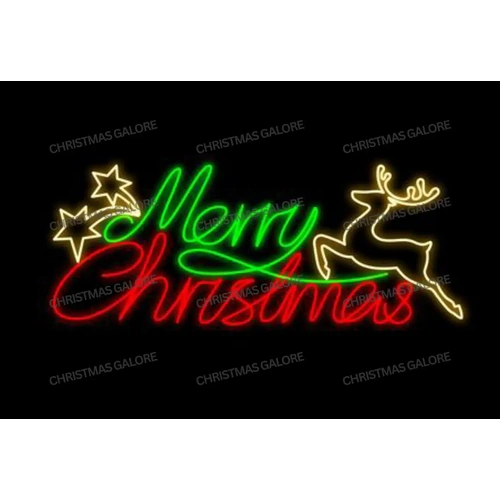 Merry Christmas with Reindeer - In Stock NOW!