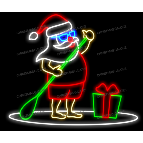 Santa on Paddle Board - On Stock NOW!