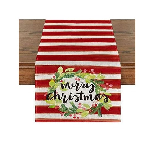 Red Stripe Table Runner