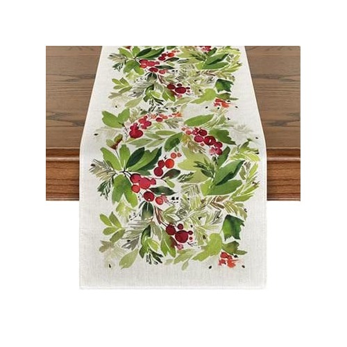 Christmas Native Floral Table Runner