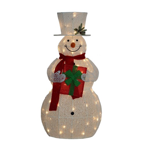 LED White Outdoor Snowman 120cm