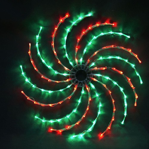 LED Spinner Red & Green 50cm