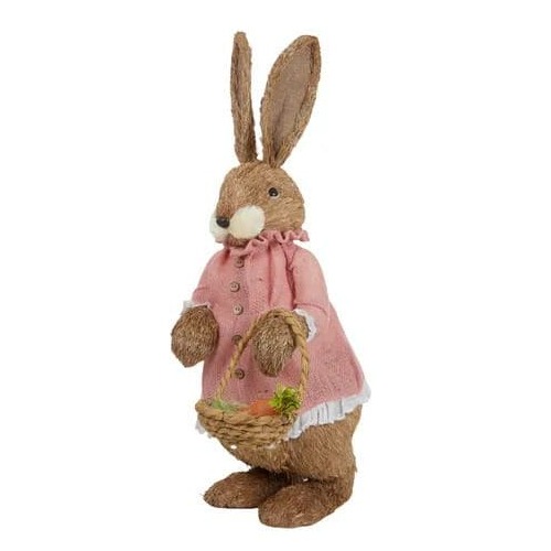 Ali Rabbit with Basket 30x75cm Pink