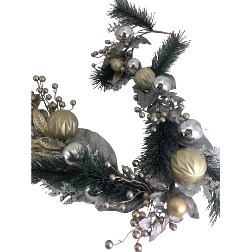 Silver Bauble Garland