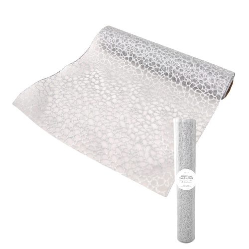 Table Runner 2mx35cm Silver