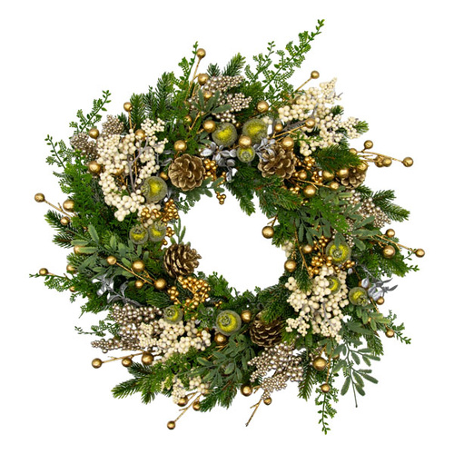 Green Apple Berry Wreath