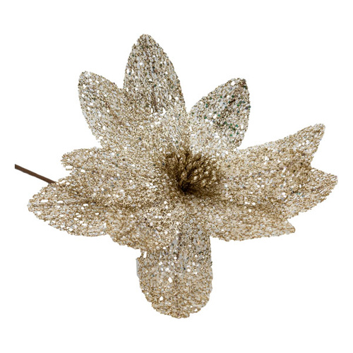 Champagne Glitter Flower