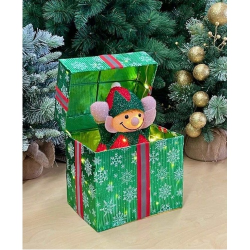 Elf Popping out of Gift Box!