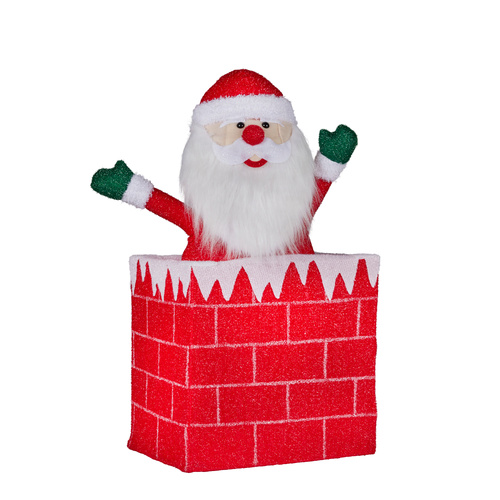 Santa Popping out of a Chimney!