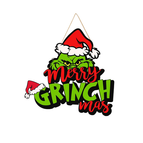Merry Grinchmas Metal Sign