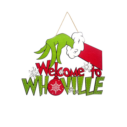 Welcome Whoville Metal Sign