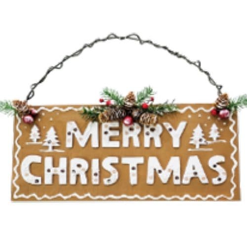 16"x 12" Merry Christmas Sign..