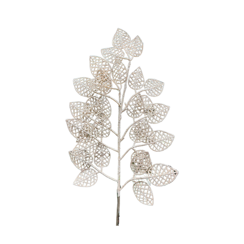 24" Leaf Spray Champagne