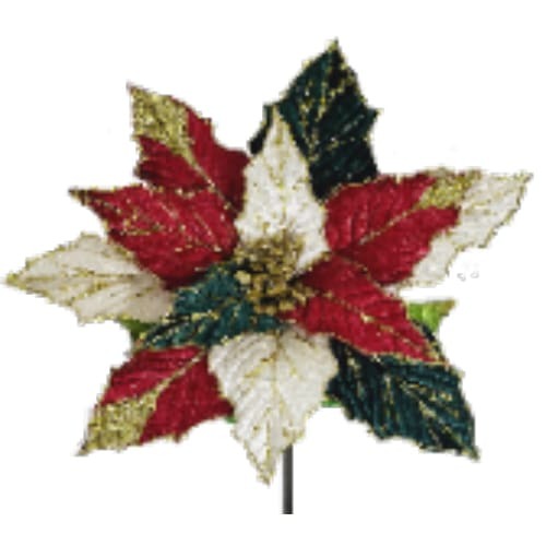 13" Poinsettia Multi