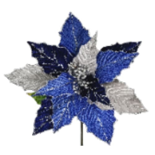 13" Poinsettia Blue