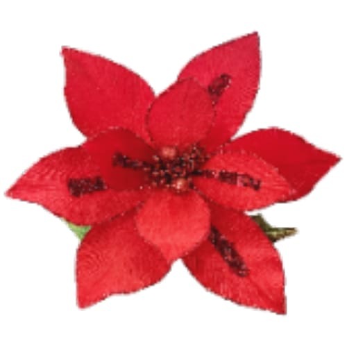 12" Poinsettia Red