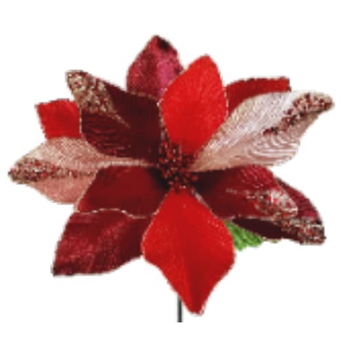 13" Poinsettia Reds