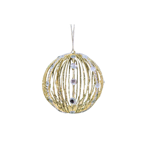 4.5" Bauble in Champagne