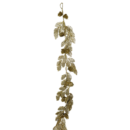 150cm Leaf Garland Gold