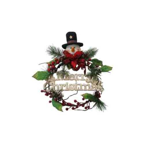 30cm Snowman Hanging Wreath