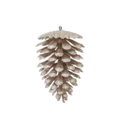 4" Pinecone Champagne