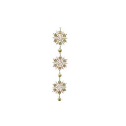 10" Hanging Gold Snowflake