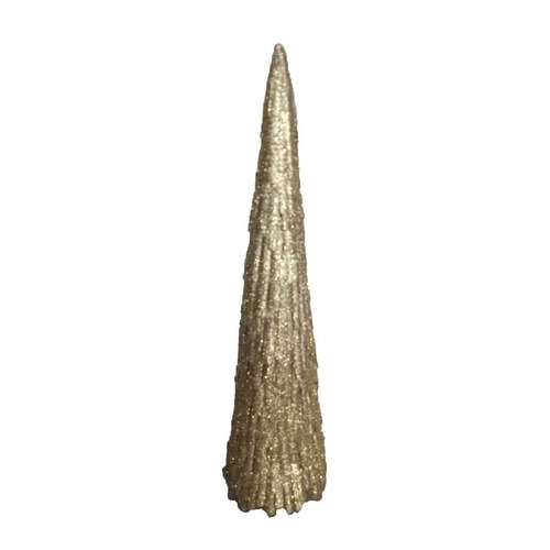 Cone tree,Champagne w.glitters 14x50cm