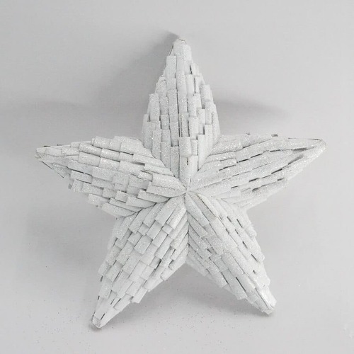 Star White w.glitters 30X7cm