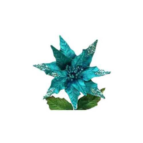 10" POINSETTIA SINGLE STEM