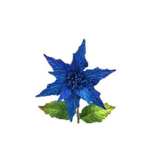 10" POINSETTIA SINGLE STEM