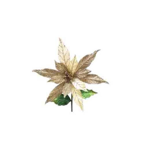 10" POINSETTIA SINGLE STEM BLUE
