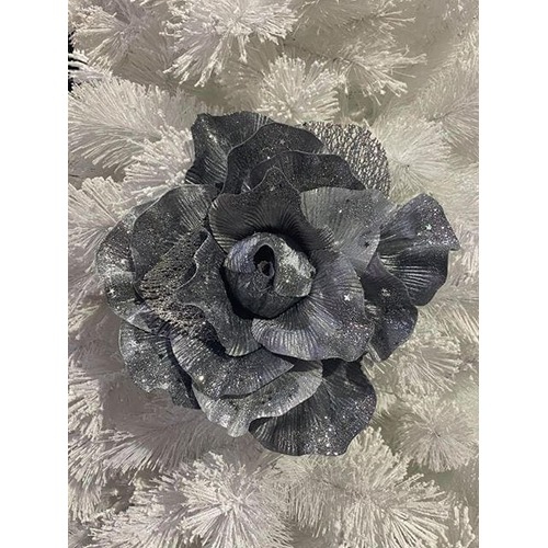 10" POINSETTIA SINGLE STEM WHITE