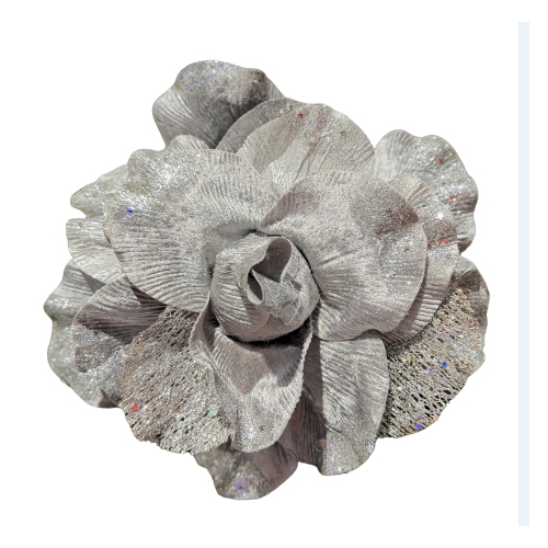 13"  Silver Flower