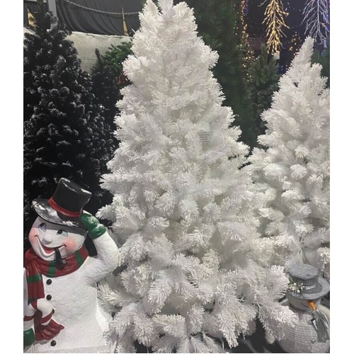 SO910579 8Ft White Flocked Tree