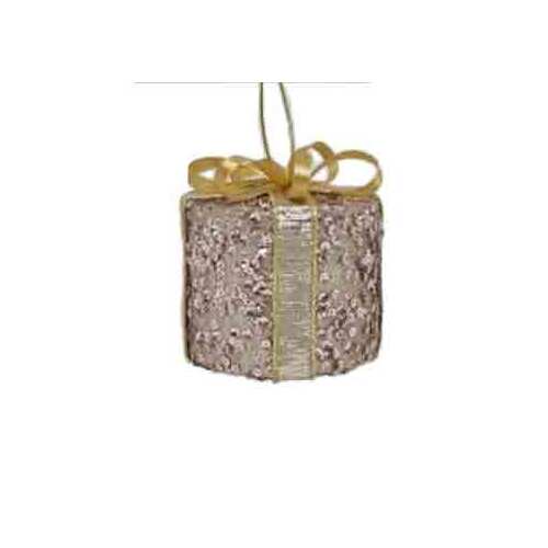 3" XMAS ORNAMENT CHAMPAGNE