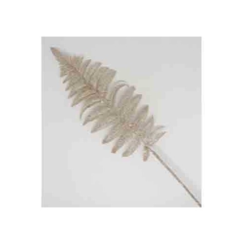 55CM XMAS LEAVE SPRAY CHAMPAGNE