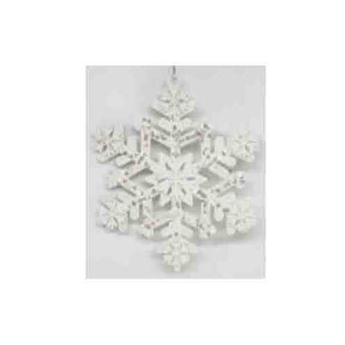 6" SNOWFLAKE WHITE