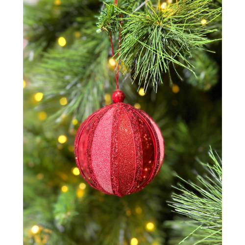 100mm Red Bauble