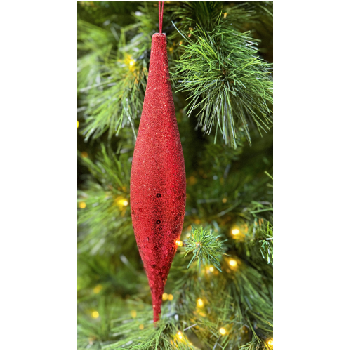 20cm Red Finial 