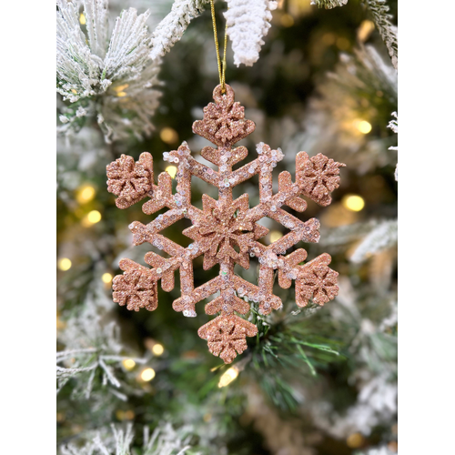 6" Snowflake - Rose Gold