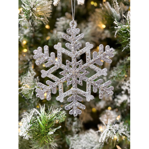 8" Snowflake - Silver 