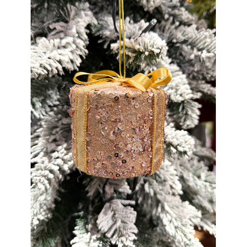 3" Xmas Rose Gold Gift Box