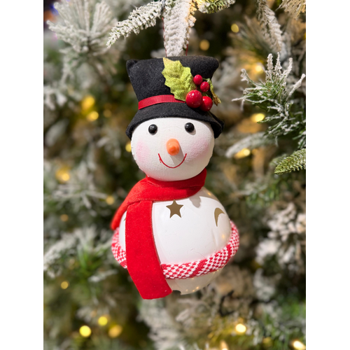 10" Snowman on Ball
