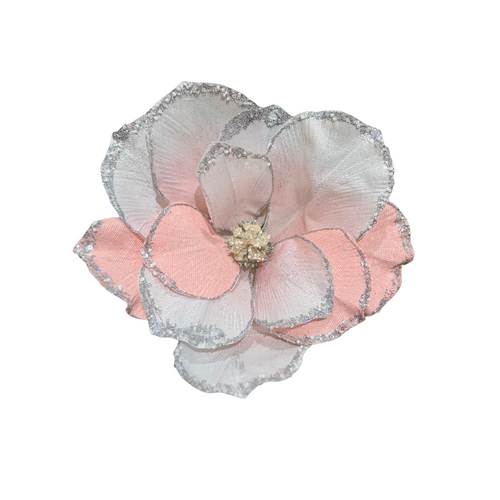 12" Magnolia Pink & White
