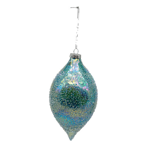 Blue Glass Long Drop