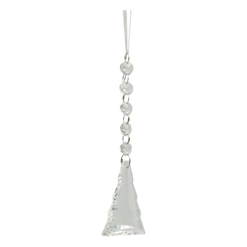 17cm Clear Crystal Tree Drop
